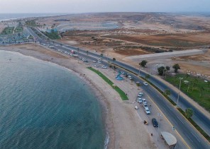 وسط أجواء مناخية رائعة ..شاهد: صور توثق لحظات الغروب على شاطئ ومنتزه شرم زاعم بالوجه