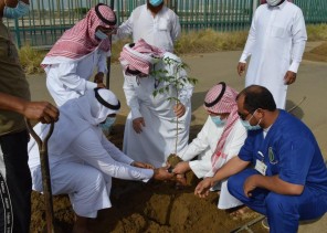 ‏بالتعاون مع فرع وزارة البيئة والمياه والزراعة بجازان.. تشجير مبنى الإذاعة والتلفزيون بمنطقة جازان