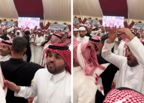 شاهد: زحام كبير حول “غازي الذيابي” في الحفل الذي أقامه بمناسبة مشاركته في جادة الطائف .. والمذيع “بن شري” : بطل إبن بطل