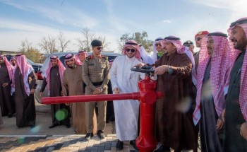 أمير القصيم يدشن مشروع الخطوط الناقلة وشبكات المياه لمركز ابانات