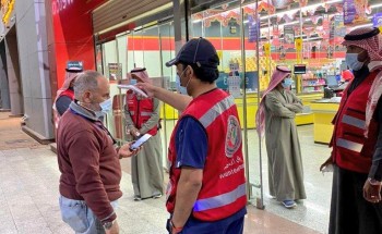 فريق التطوع بـ”هلال الجوف” يقوم ببعض الجولات التوعوية بالمواقع التجارية