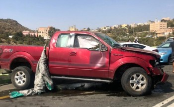 الهلال الأحمر السعودي بالباحة: وقوع حادث تصادم .. والكشف عن عدد المصابين