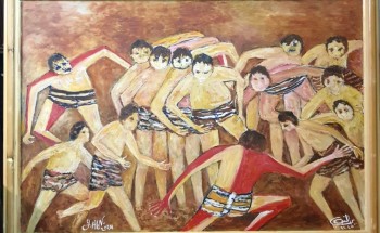 “الساري'” لوحة فنية للفنان التشكيلي الأستاذ يحيى مثنى النعمي