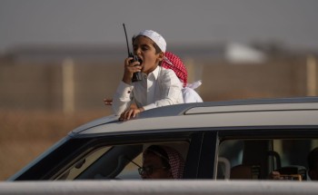 أصغر مالك في مهرجان ولي العهد للهجن