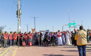 الهلال الأحمر بالجوف يشارك في برنامج “مشينا” لتعزيز الثقافة الرياضية