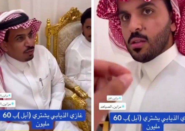 “يريد الصفر فئة 20”.. بالفيديو: مشهور السناب “غازي الذيابي” يشتري إبل بـ 60 مليون ريال