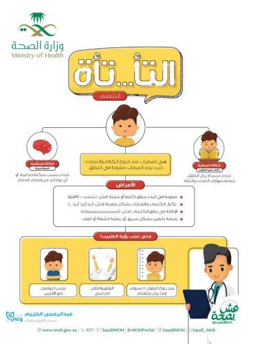 الصحة تشارك في التوعية  باليوم العالمي للتأتأة