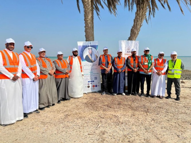 برعاية سمو محافظ الاحساء ..سند تطلق مبادرة بيئية تطوعية في العقير وتدشن وحدة العمل التطوعي